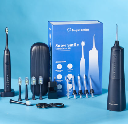 Snow Smile® Sonic elektrisk tandborste och vattenflosser i kombination
